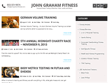 Tablet Screenshot of johngrahamfitness.com